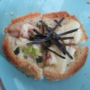 ツナ海苔チーズのトースト